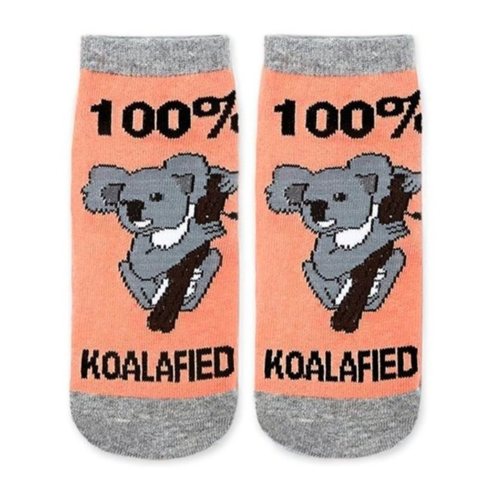 ❣️3/$15❣️ “100% KOALAFIED” Ankle Socks